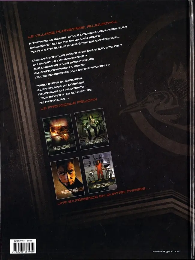 Verso de l'album Le Protocole Pélican Tome 4
