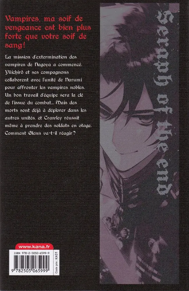 Verso de l'album Seraph of the End 8