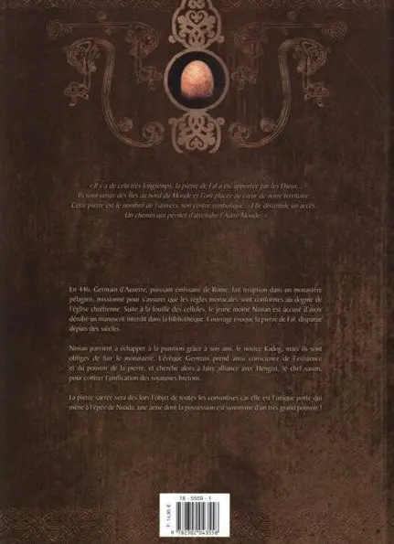 Verso de l'album Stonehenge Tome 1 Erin