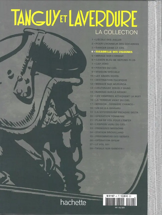Verso de l'album Tanguy et Laverdure - La Collection Tome 4 Escadrille des cigognes
