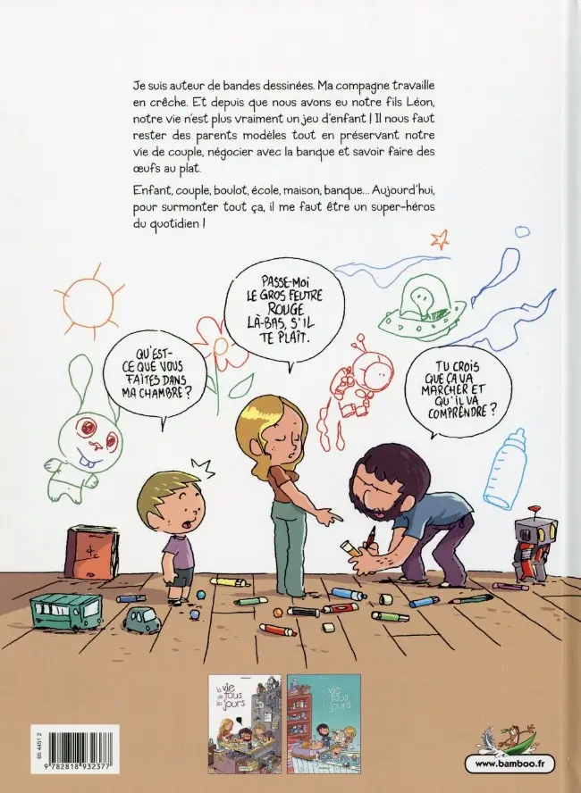 Verso de l'album La Vie de tous les jours Tome 1