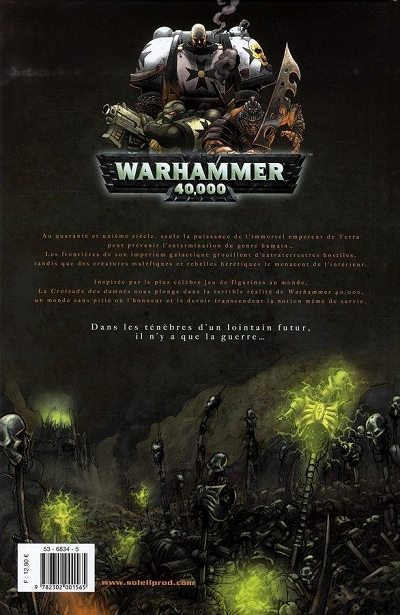 Verso de l'album Warhammer 40,000 1 La Croisade des damnés