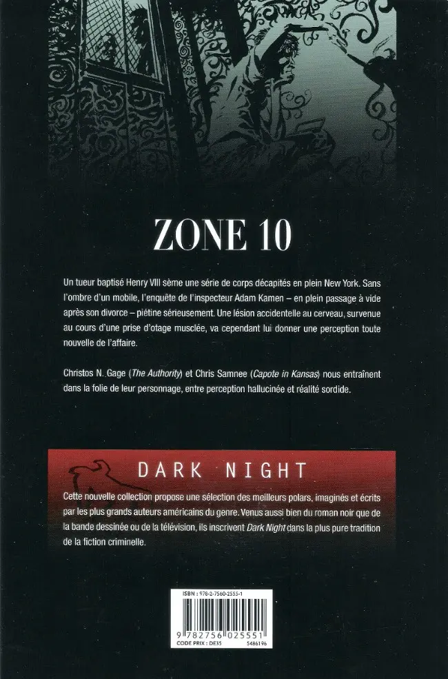 Verso de l'album Zone 10