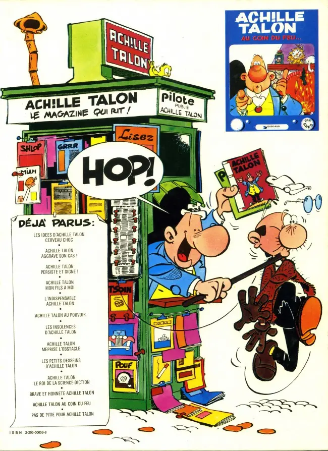 Verso de l'album Achille Talon Tome 7 Les insolences d'Achille Talon