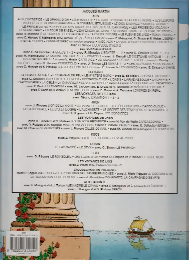 Verso de l'album Alix Tome 8 Le tombeau étrusque
