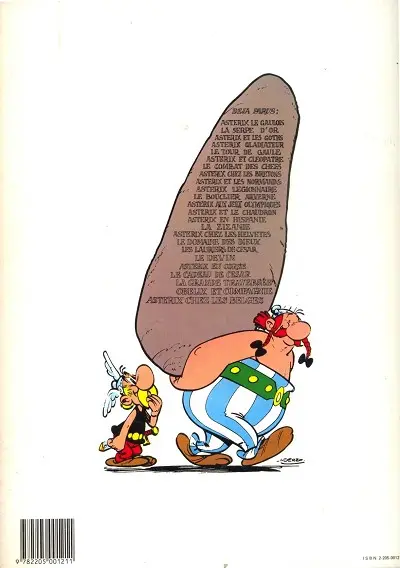 Verso de l'album Astérix Tome 3 Astérix et les Goths