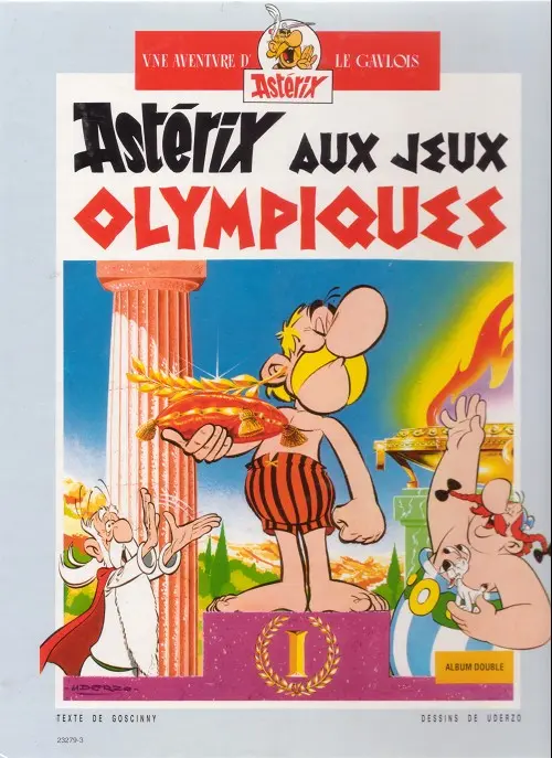 Verso de l'album Astérix Tomes 11 et 12 Le bouclier Arverne / Astérix aux Jeux Olympiques