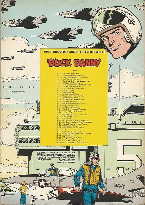 Verso de l'album Buck Danny Tome 3 La revanche des fils du ciel