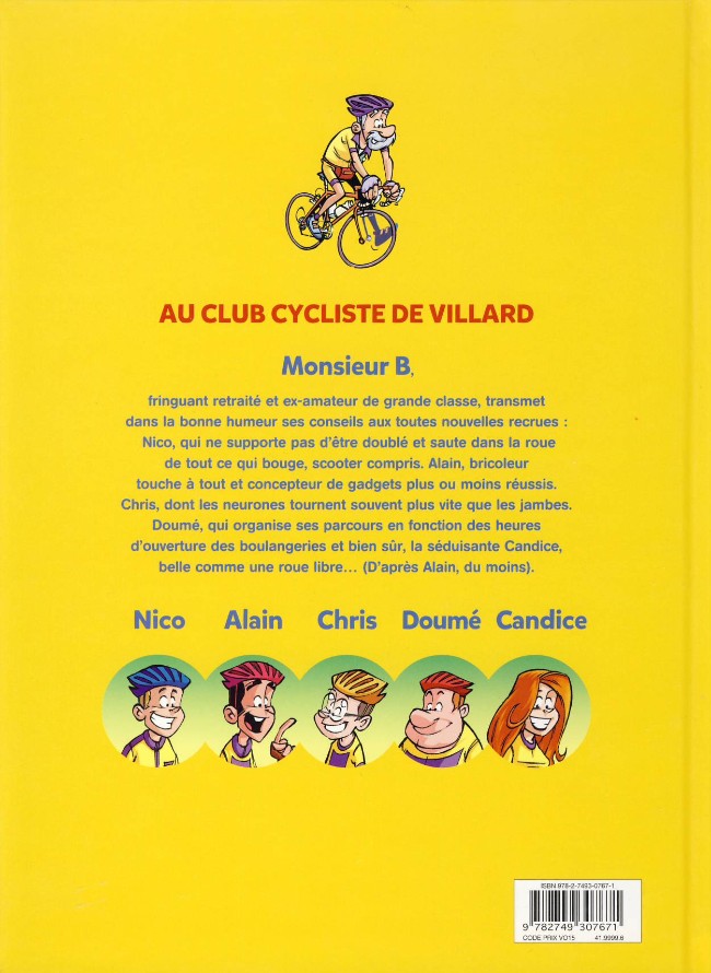 Verso de l'album Les Cyclistes 1 Premiers tours de roue