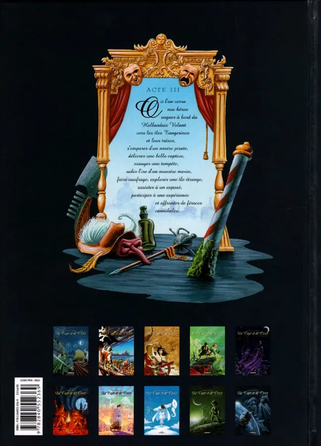Verso de l'album De Cape et de Crocs Tome 3 L'archipel du danger