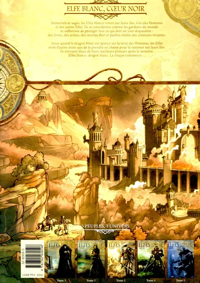 Verso de l'album Elfes Tome 3 Elfe blanc, cœur noir