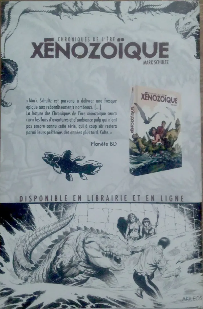 Verso de l'album Fear Agent Tome 1 Re-ignition