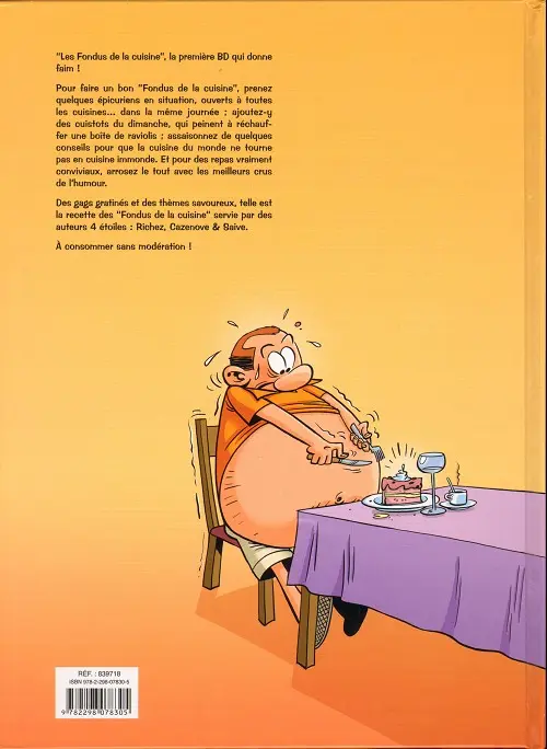 Verso de l'album Les Fondus Tome 4 Les fondus de la cuisine