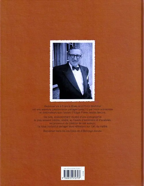 Verso de l'album L'Héritage Jacobs