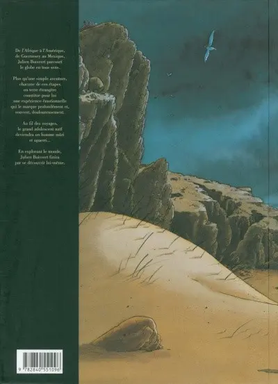 Verso de l'album Julien Boisvert Édition intégrale