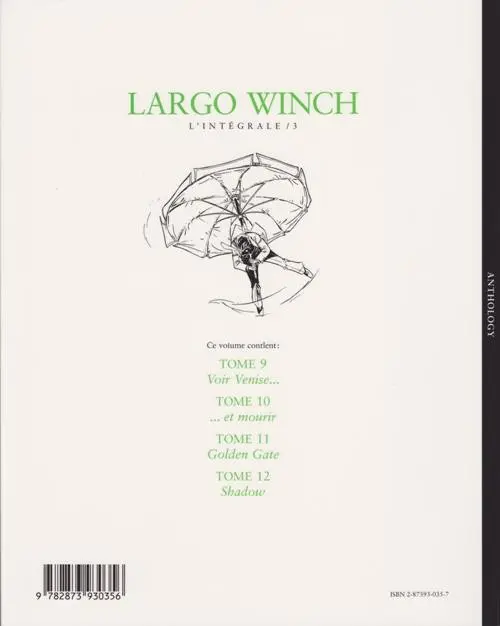 Verso de l'album Largo Winch L'intégrale / 3