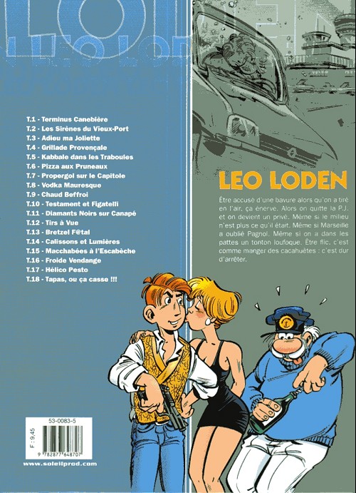 Verso de l'album Léo Loden Tome 2 Les sirènes du vieux port