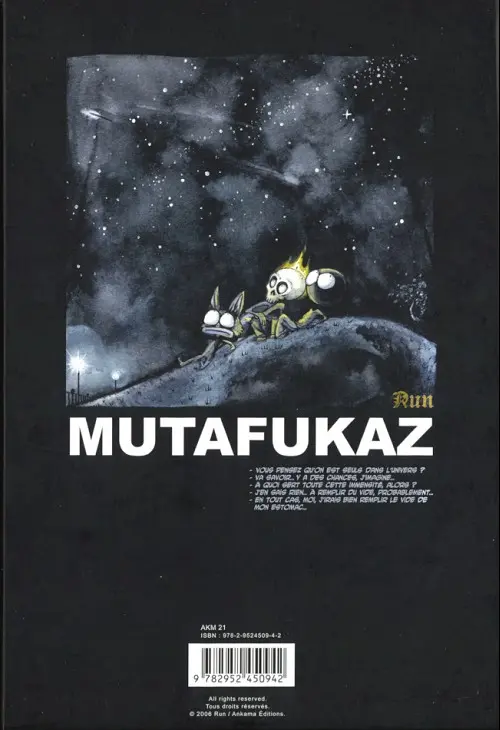 Verso de l'album Mutafukaz Tome 1 Dark Meat City