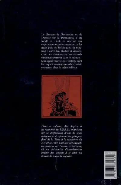 Verso de l'album B.P.R.D. Tome 1 Au creux de la Terre & autres histoires