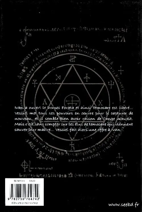 Verso de l'album Priest Tome 7