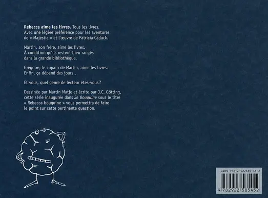 Verso de l'album Rebecca