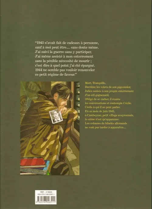 Verso de l'album Le Sursis Intégrale