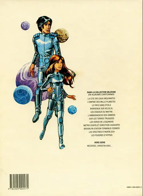 Verso de l'album Valérian Tome 1 La cité des eaux mouvantes