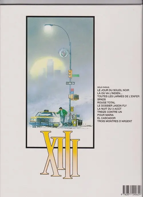 Verso de l'album XIII Tome 7 La nuit du 3 août
