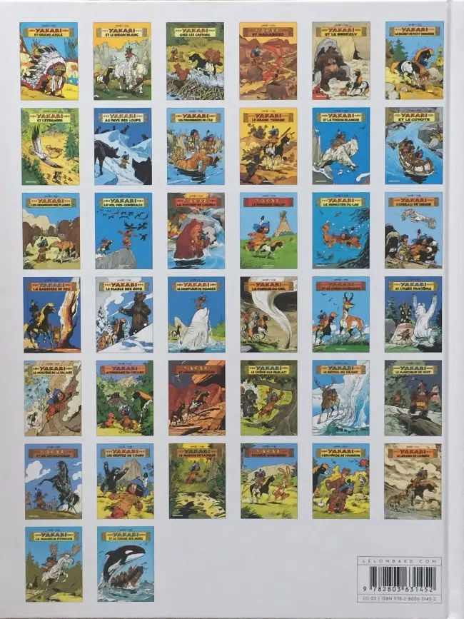 Verso de l'album Yakari Tome 7 Yakari et l'étranger