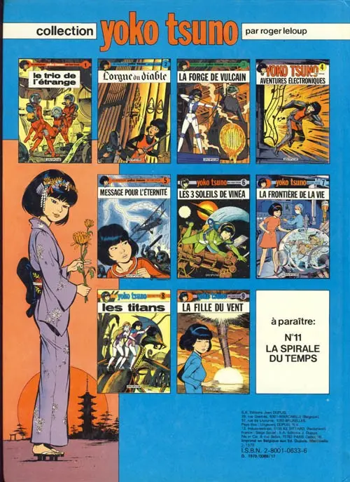 Verso de l'album Yoko Tsuno Tome 9 La fille du vent