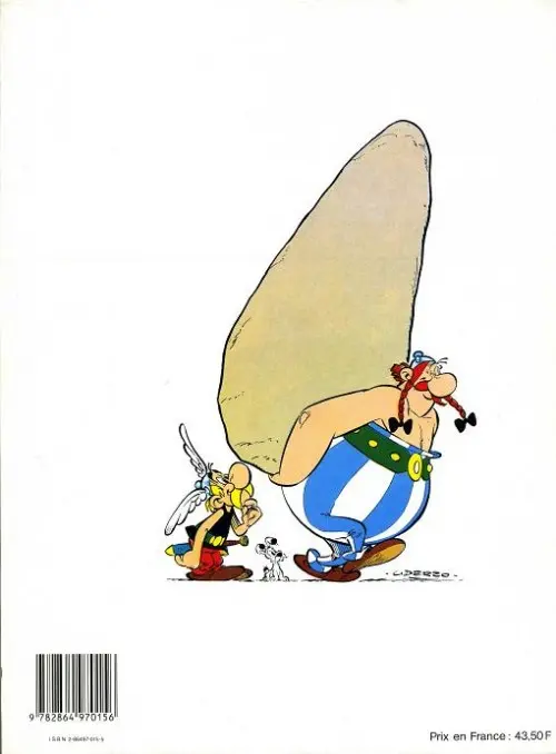 Verso de l'album Astérix L'Album du film Astérix et la Surprise de César