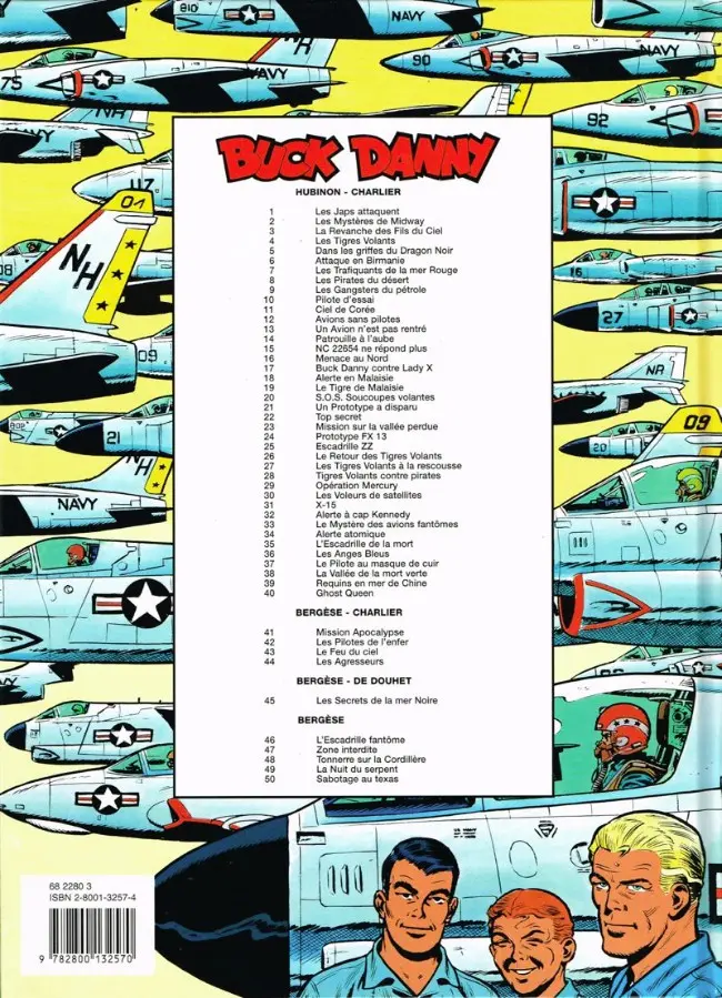 Verso de l'album Buck Danny Tome 50 Sabotage au Texas