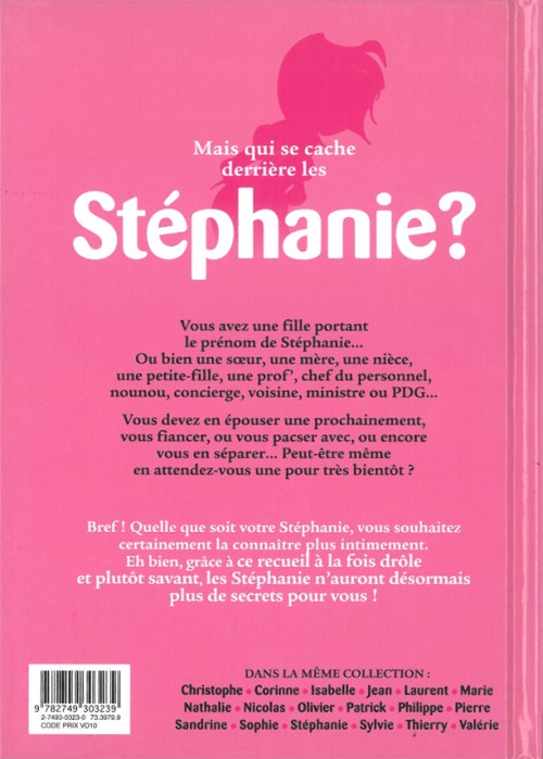 Verso de l'album L'Encyclopédie des prénoms en BD Tome 18 Stéphanie