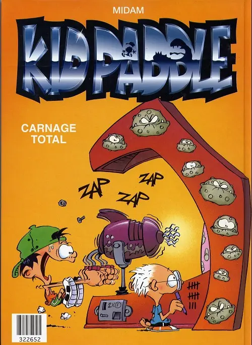 Verso de l'album Kid Paddle Jeux de vilains / Carnage total