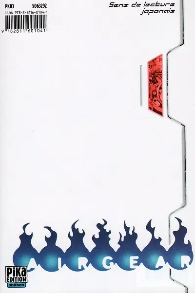 Verso de l'album Air gear 17