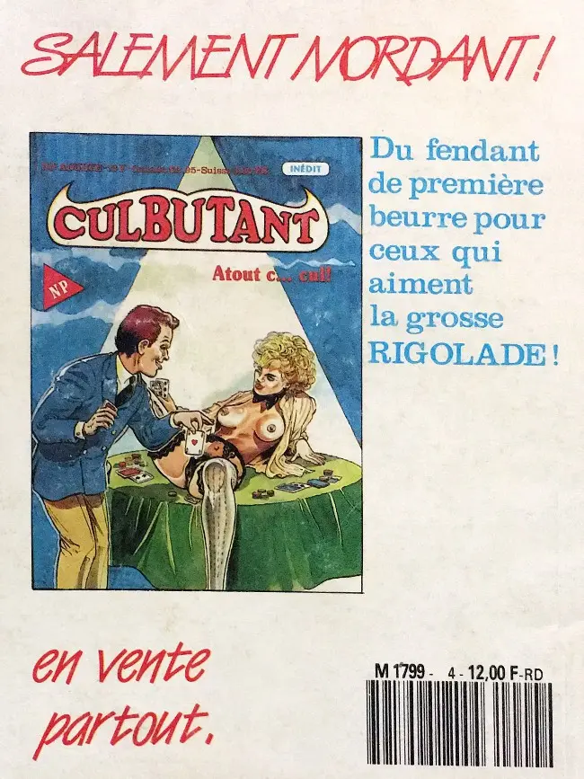 Verso de l'album BD Hard Tome 4 Chantage diabolique