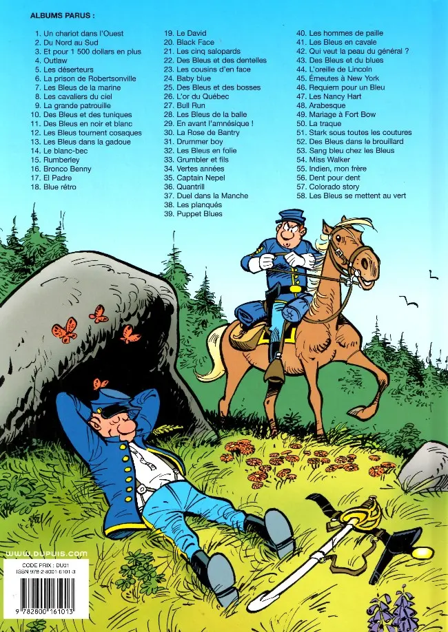 Verso de l'album Les Tuniques Bleues Tome 58 Les bleus se mettent au vert