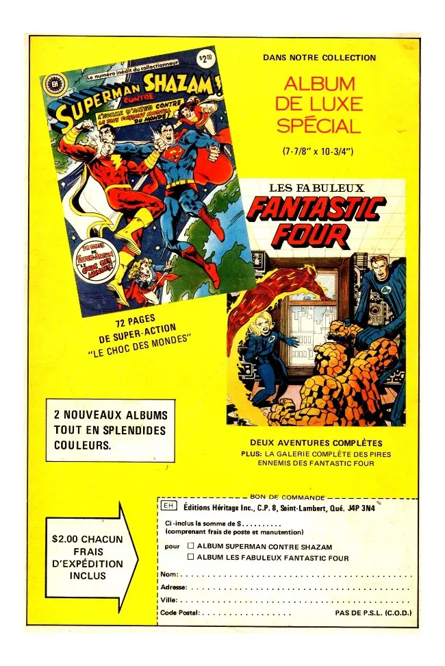 Verso de l'album Les Mains de Shang-Chi, maître du Kung-Fu N° 62/63 De la fumée, des grains et du sang