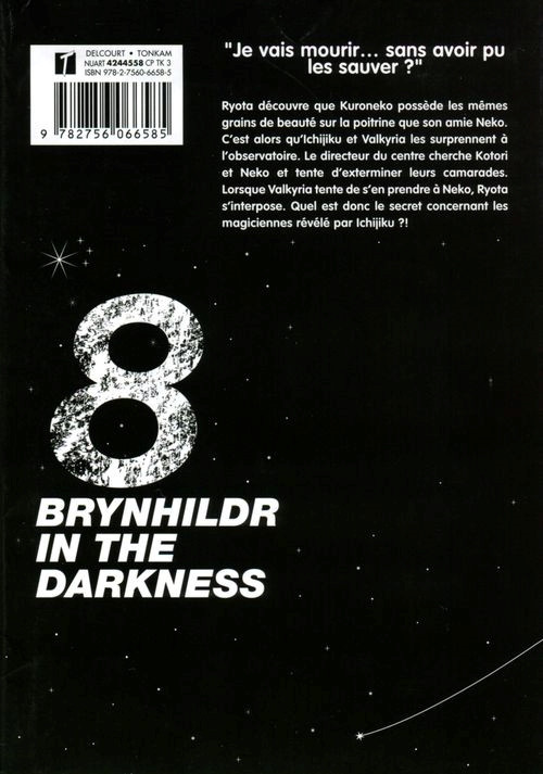 Verso de l'album Brynhildr in the Darkness 8