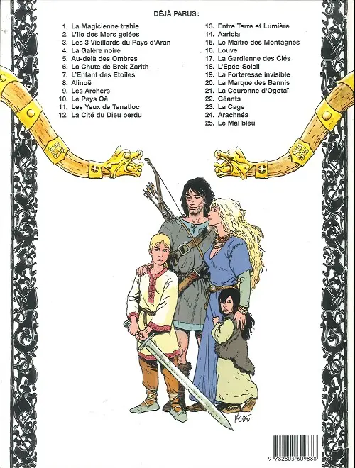 Verso de l'album Thorgal Tome 18 L'Épée-Soleil