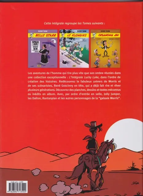 Verso de l'album Lucky Luke L'Intégrale Volume 22