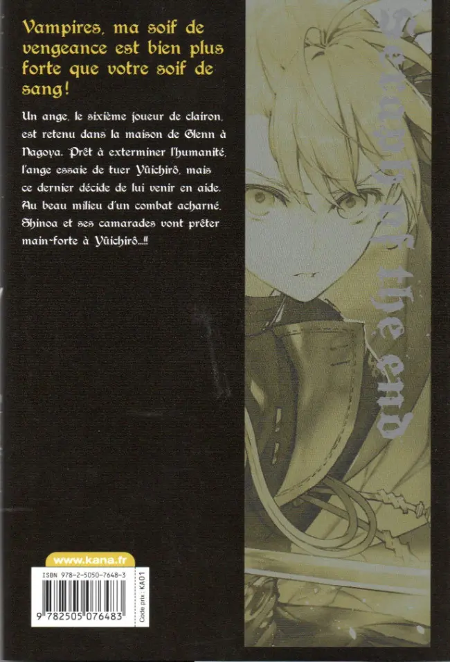Verso de l'album Seraph of the End 17