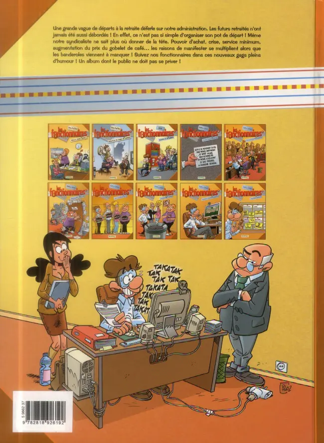 Verso de l'album Les Fonctionnaires Tome 10 Pleins pots !