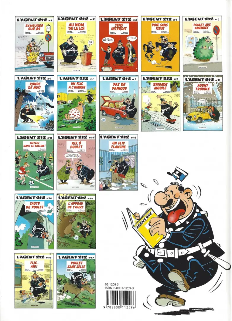 Verso de l'album L'Agent 212 Tome 6 Ronde de nuit