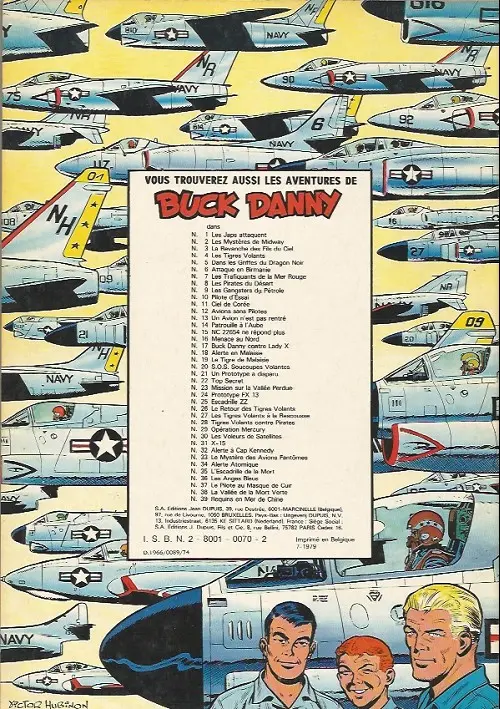 Verso de l'album Buck Danny Tome 33 Le mystère des avions fantômes