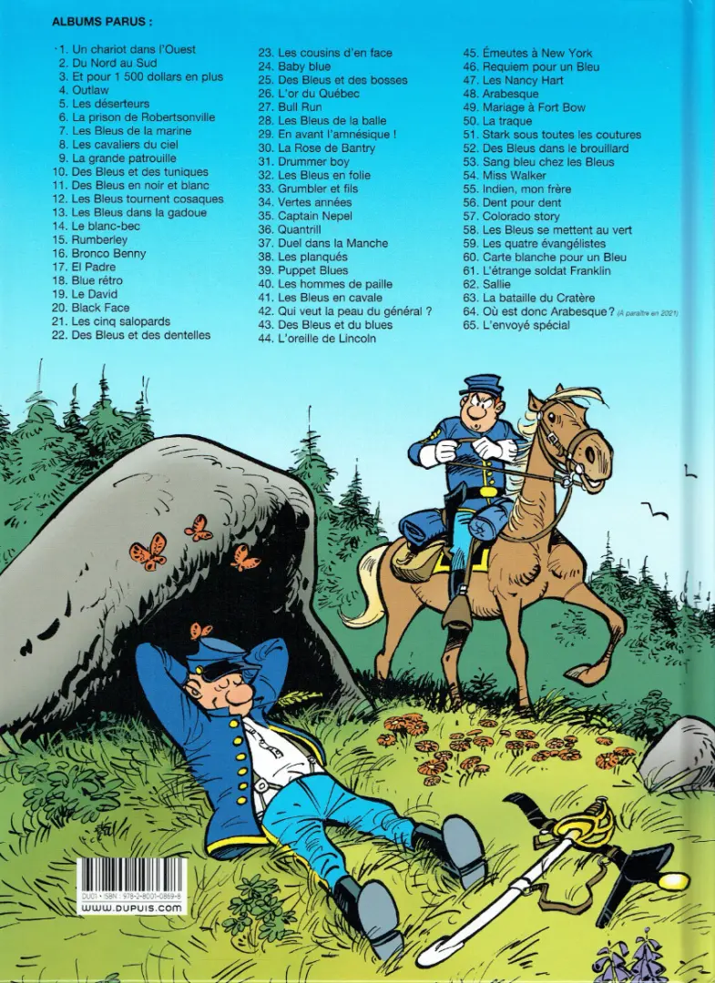 Verso de l'album Les Tuniques Bleues Tome 12 Les bleus tournent cosaques