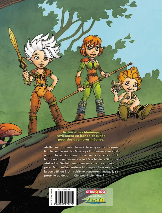 Verso de l'album Arthur et les Minimoys Tome 1 La Course des 7 Terres
