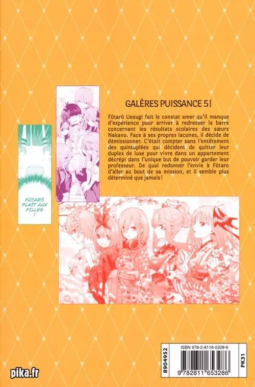 Verso de l'album The Quintessential Quintuplets 7
