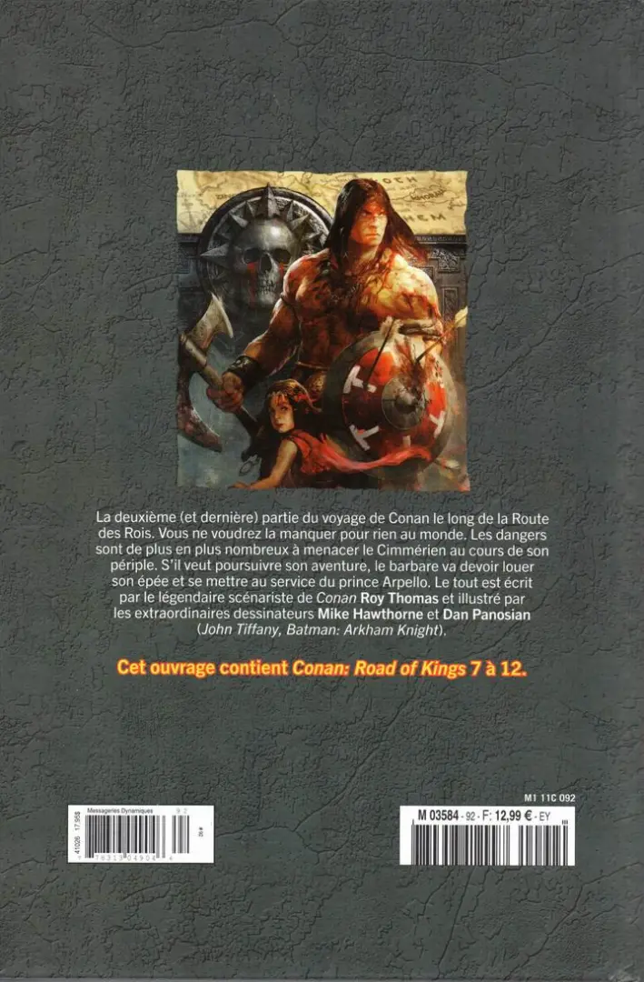 Verso de l'album The Savage Sword of Conan - La Collection Tome 92 Vents sur l'Aquilonie