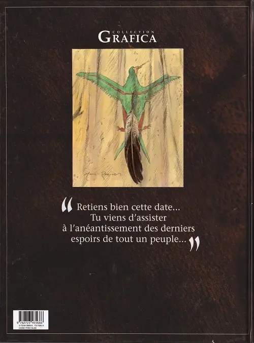 Verso de l'album Black Hills 1890 Tome 3 La grande blessure